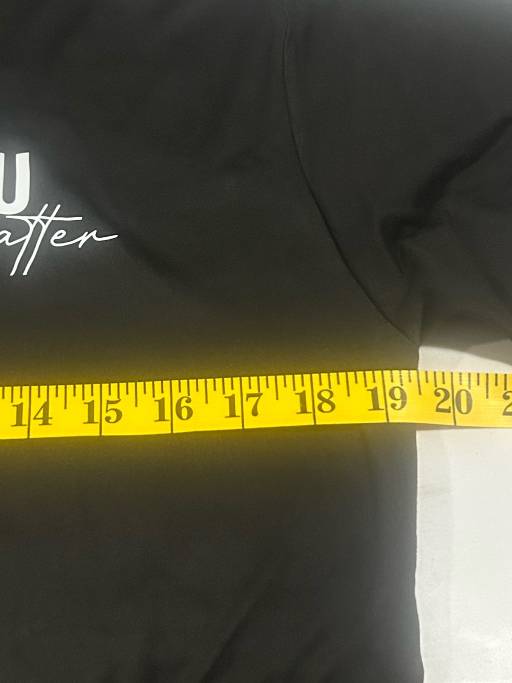NWOT Black "You Matter" Graphic Tee - Picture 5 of 6